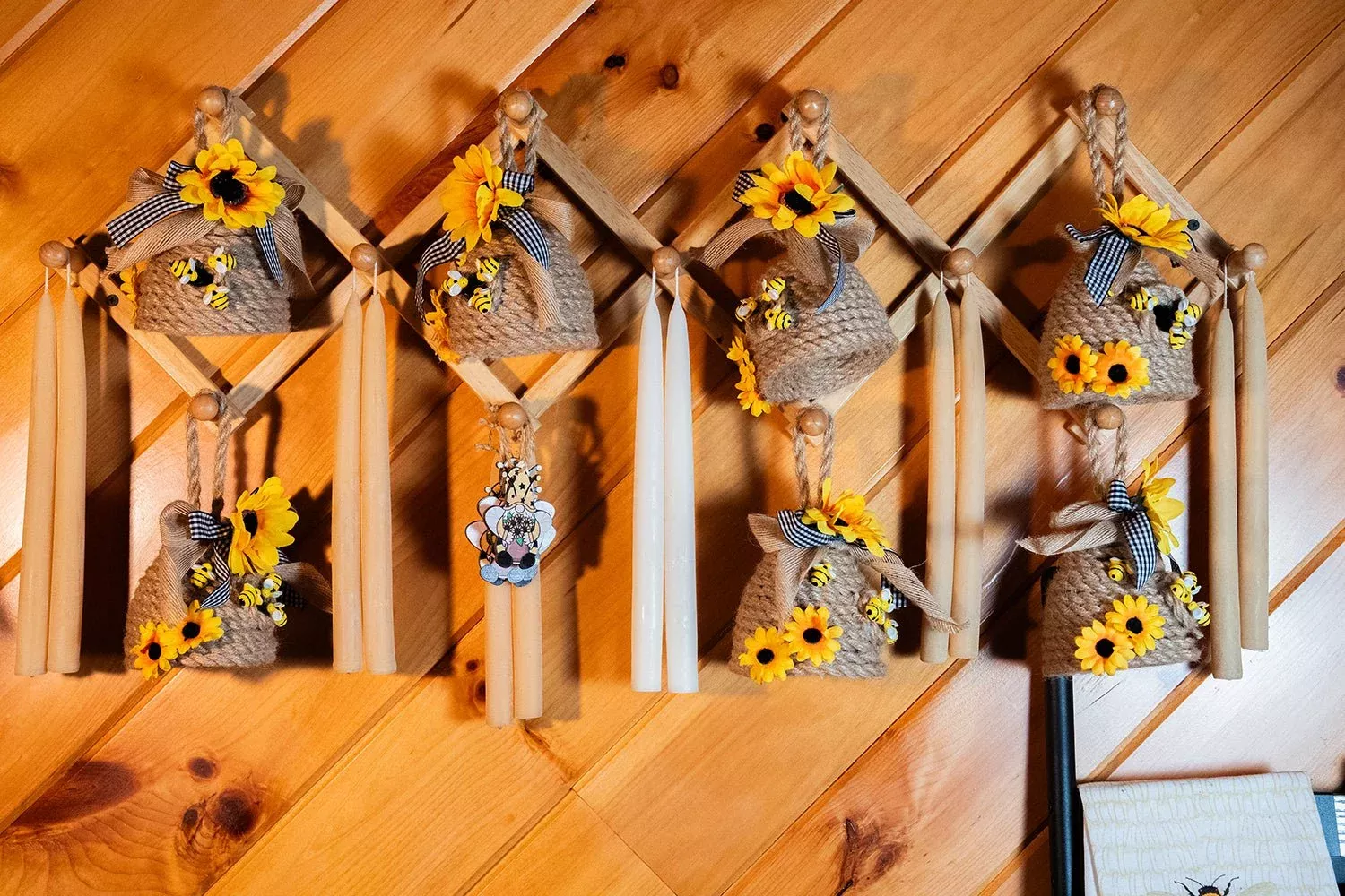 10" Hand-Dipped Beeswax Taper Candles | Classic Pair