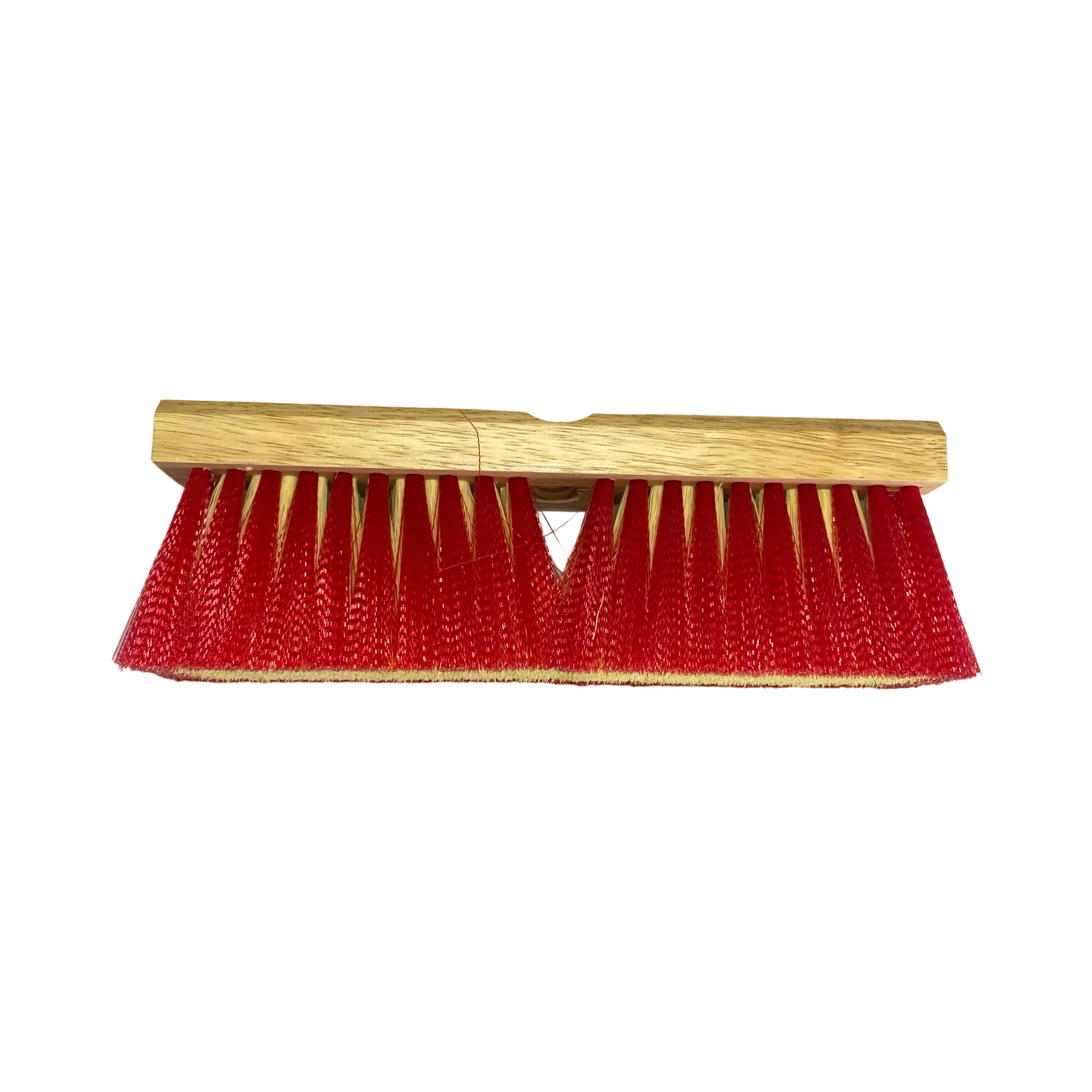 10 " Red & Cream Plastic Stucco Applicator Brush #2710