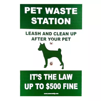 12" x 16" Pet Waste Sign | Namco