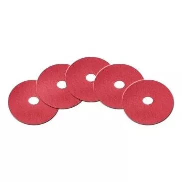 13" Red Buffing Floor Pads, Case of 5