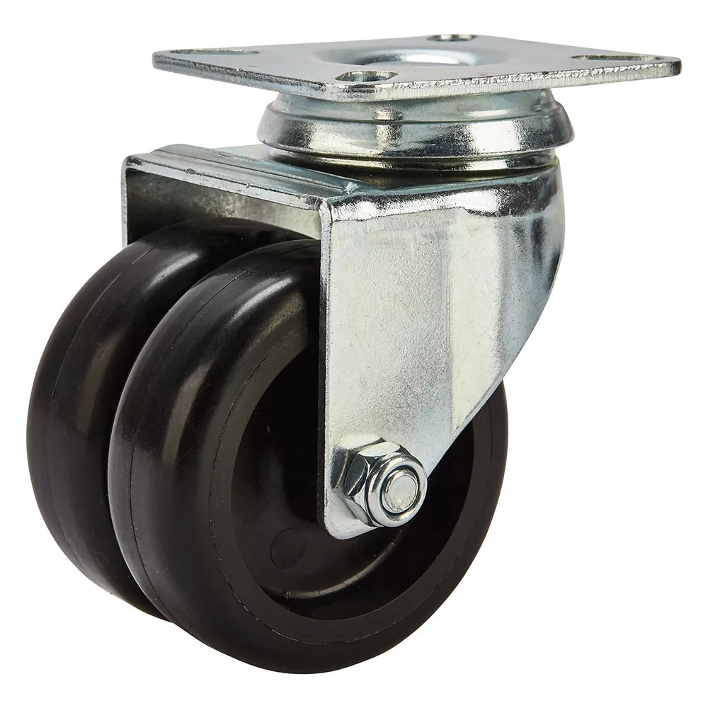 2'' 180-lb. Dual-Wheel Non-Marking Polyolefin Casters