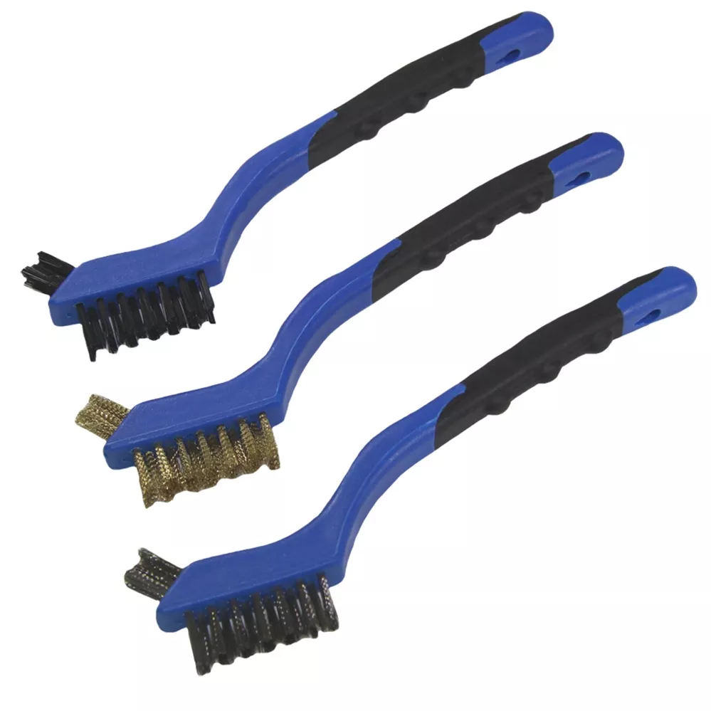 3-Piece Deluxe Mini Wire Brush Set