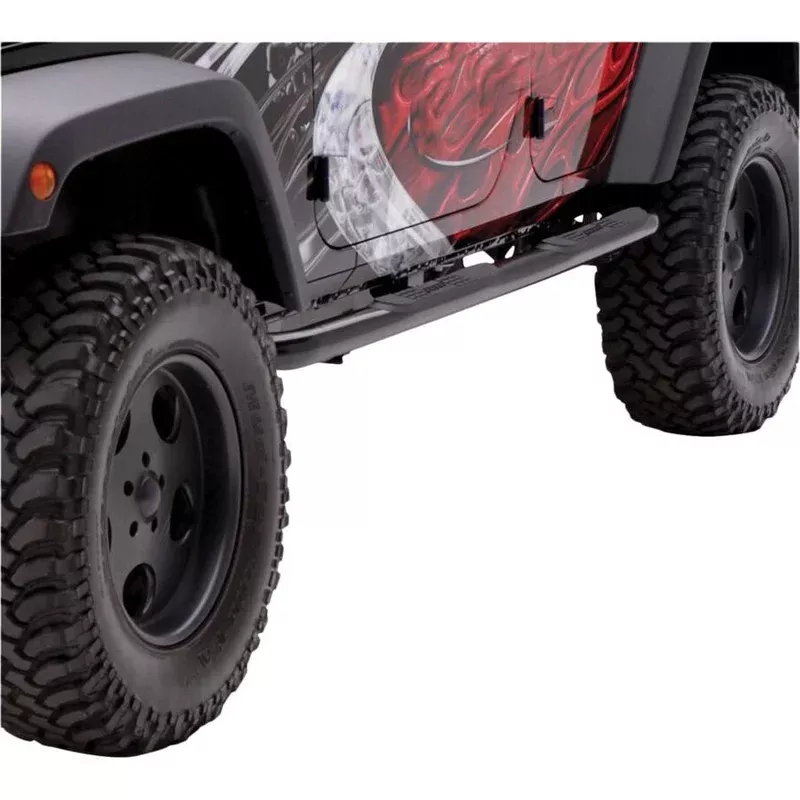 35700 Aries 3 Round Side Bars, Black