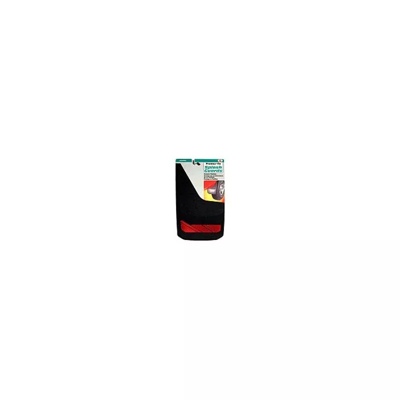 4326 Black/Red Powerflow Splash Guards, Large