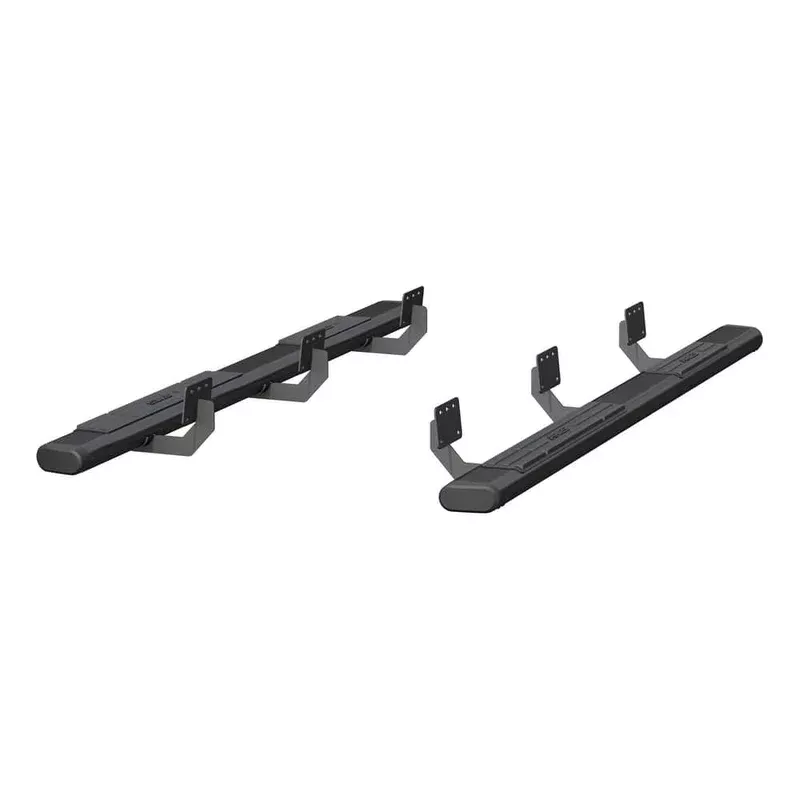 4445049 6 Oval Side Bars, Black