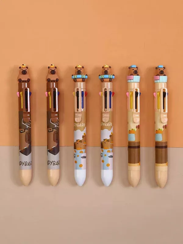 8 Color Ball Pen: Capybara (Assorted)
