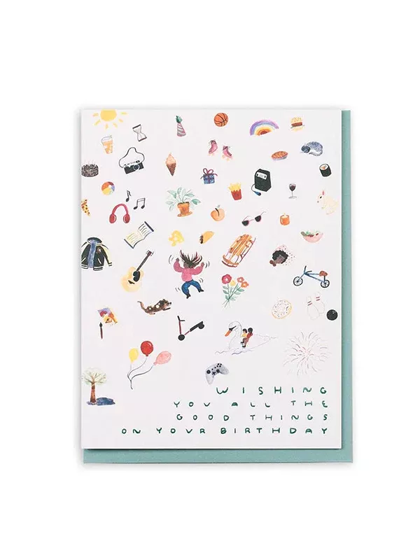 All the Good Things Birthday Card
