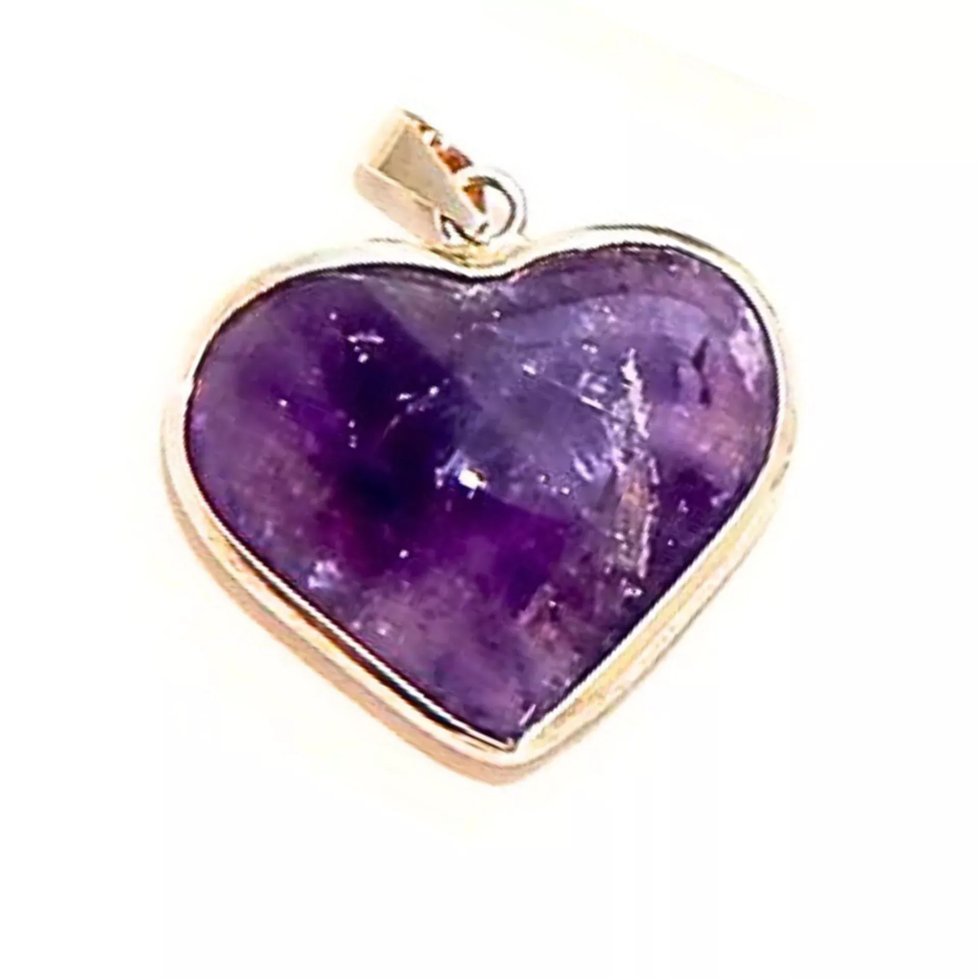 Amethyst Heart Pendant