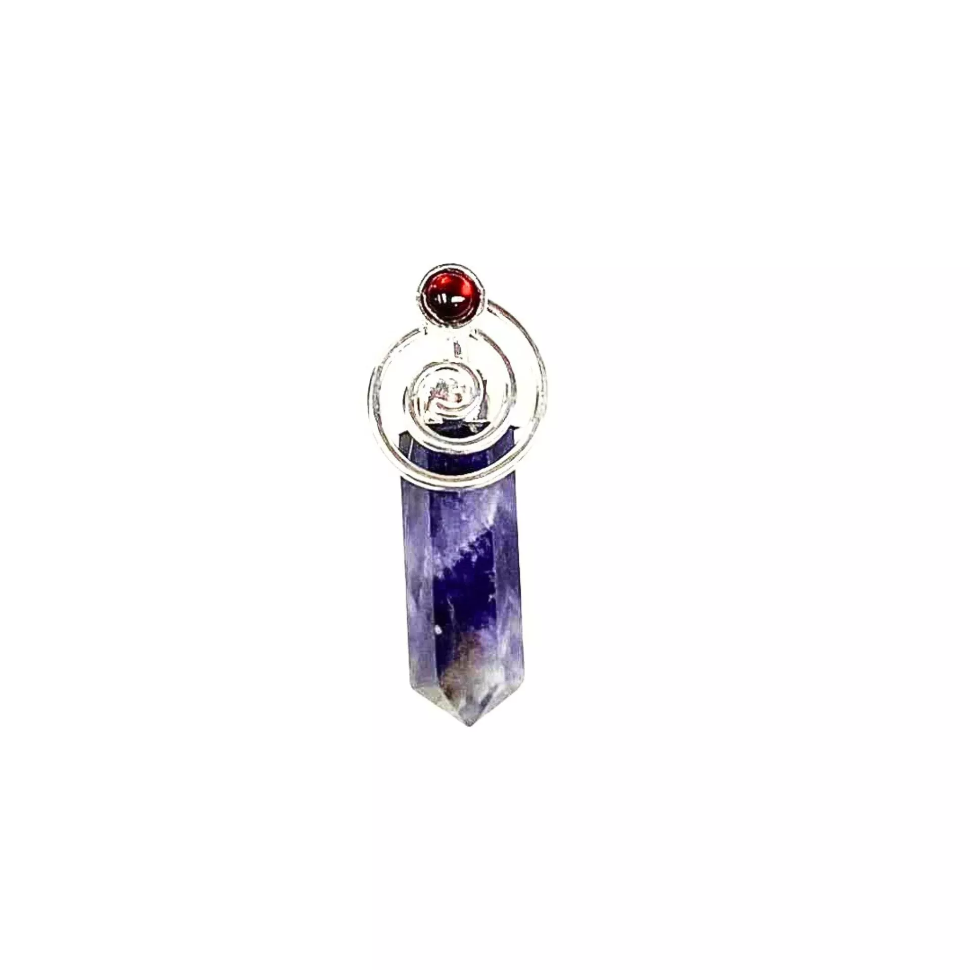 Amethyst Spiral Capped Pendant