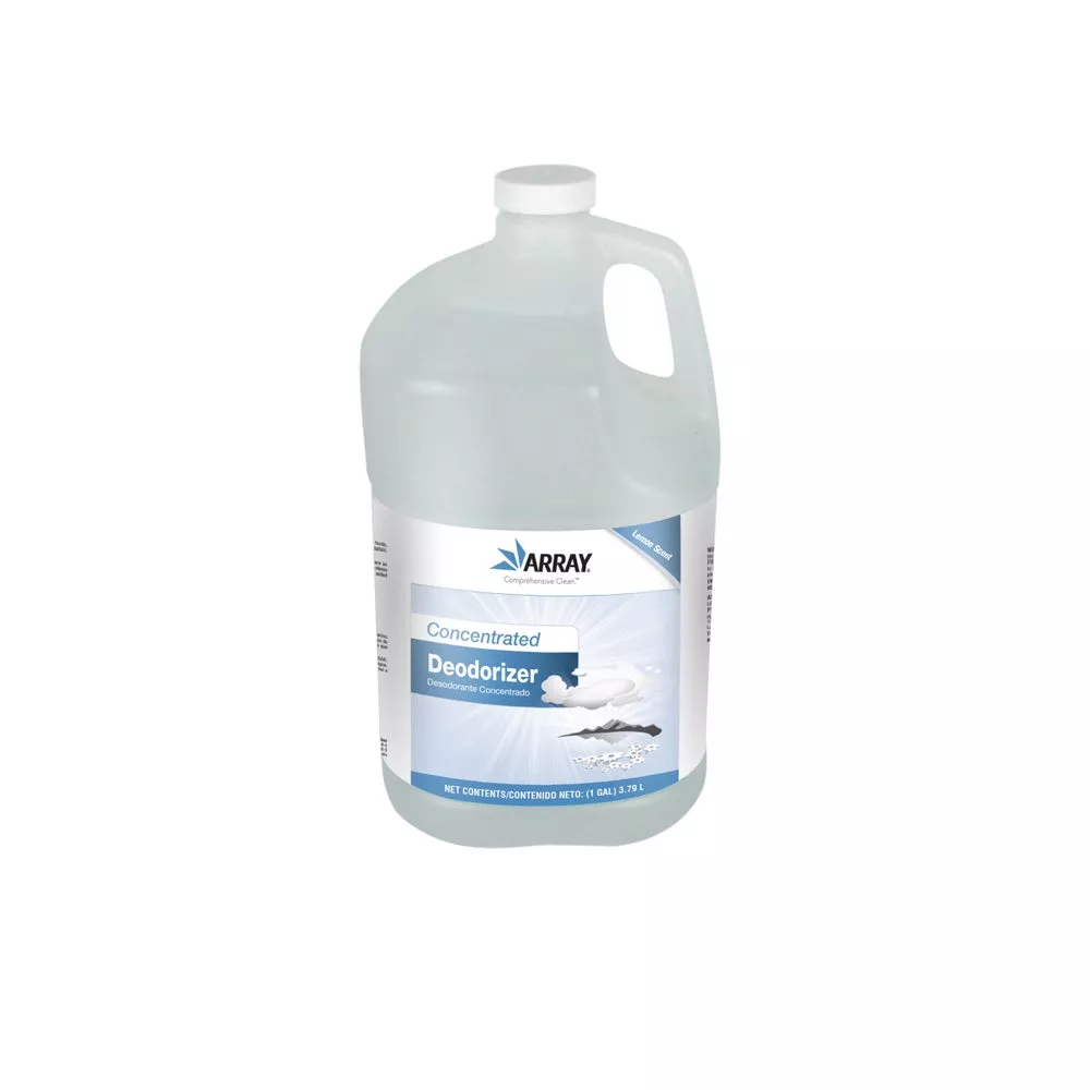 Array Concentrated Lemon Scent Cleaner & Deodorizer, 4/Case