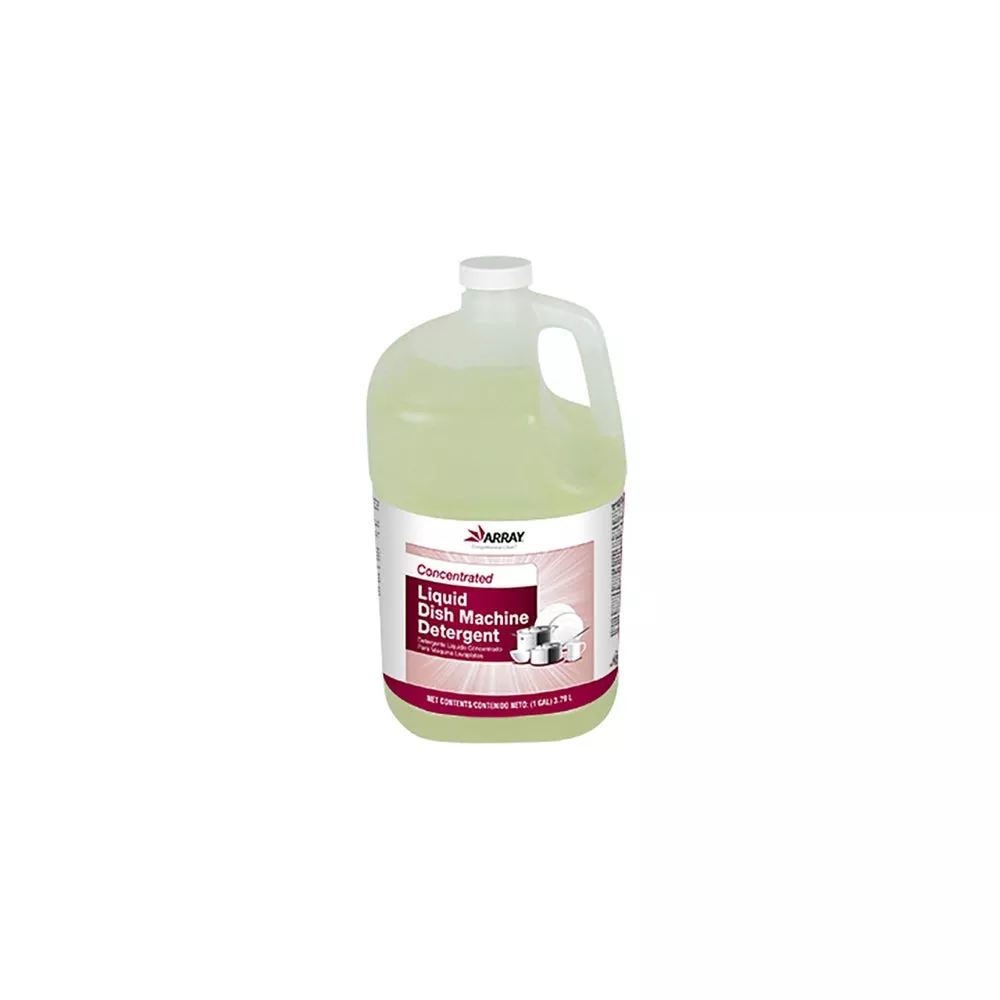 Array Concentrated Liquid Dishmachine Detergent, All-Temperature, 1 Gal, 4/Case