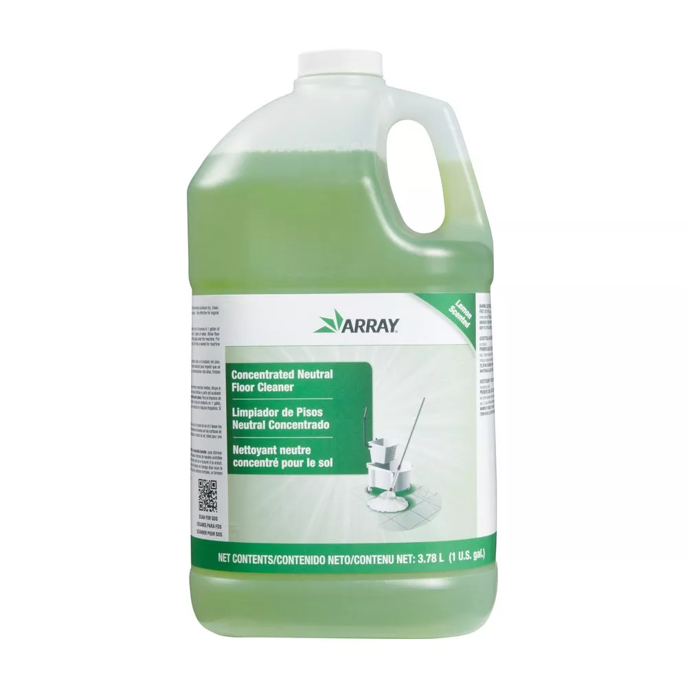 Array Concentrated Neutral Floor Cleaner, 1 Gal, 4/Case