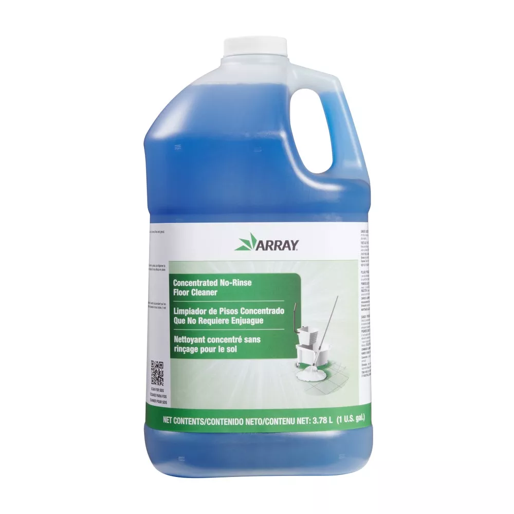 Array Concentrated No-Rinse Floor Cleaner, 1 Gal, 2/Case