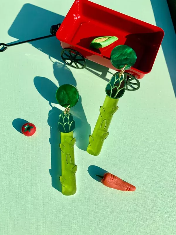 Asparagus Earrings