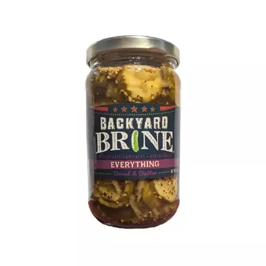 Backyard Brine - Everything - Bread & Butter Pickles, 16oz