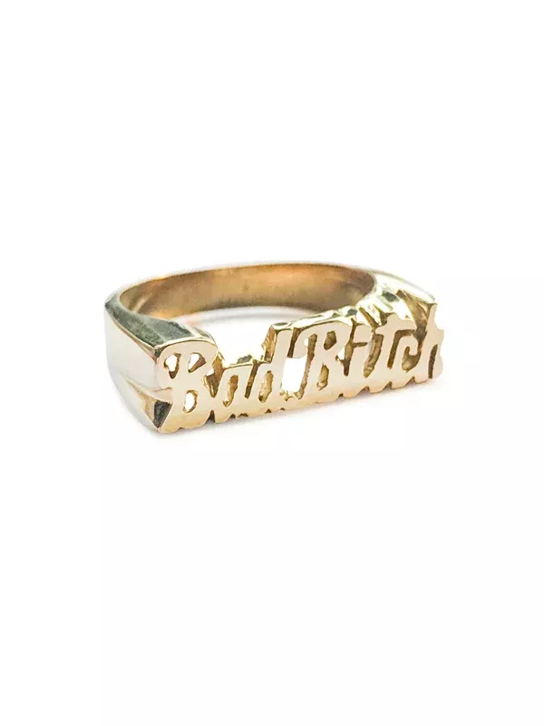 Bad B*tch Ring: Brass