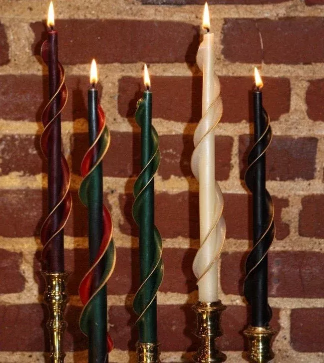 Beeswax Gold-edge Double Spiral
