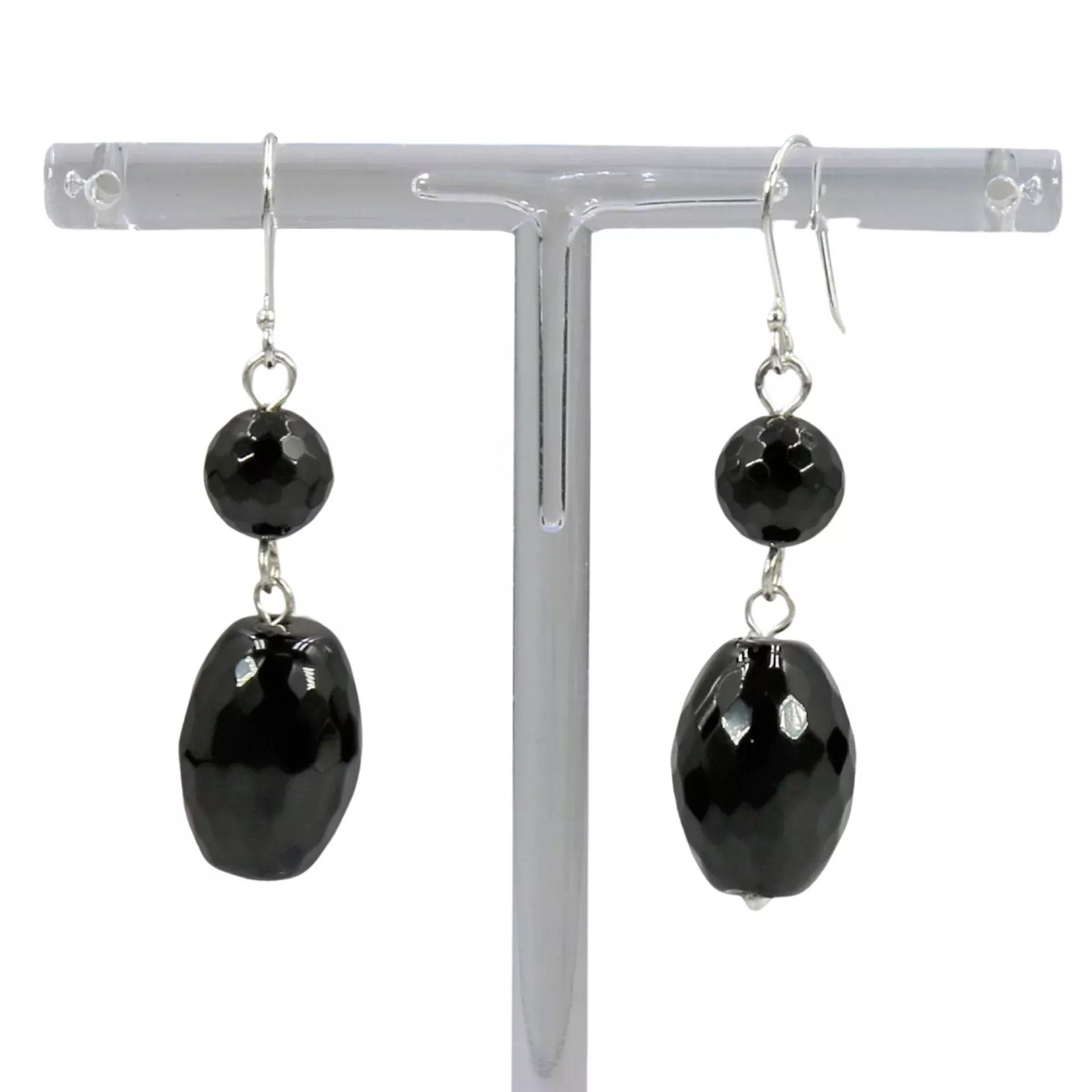 Black Onyx Drop Earrings
