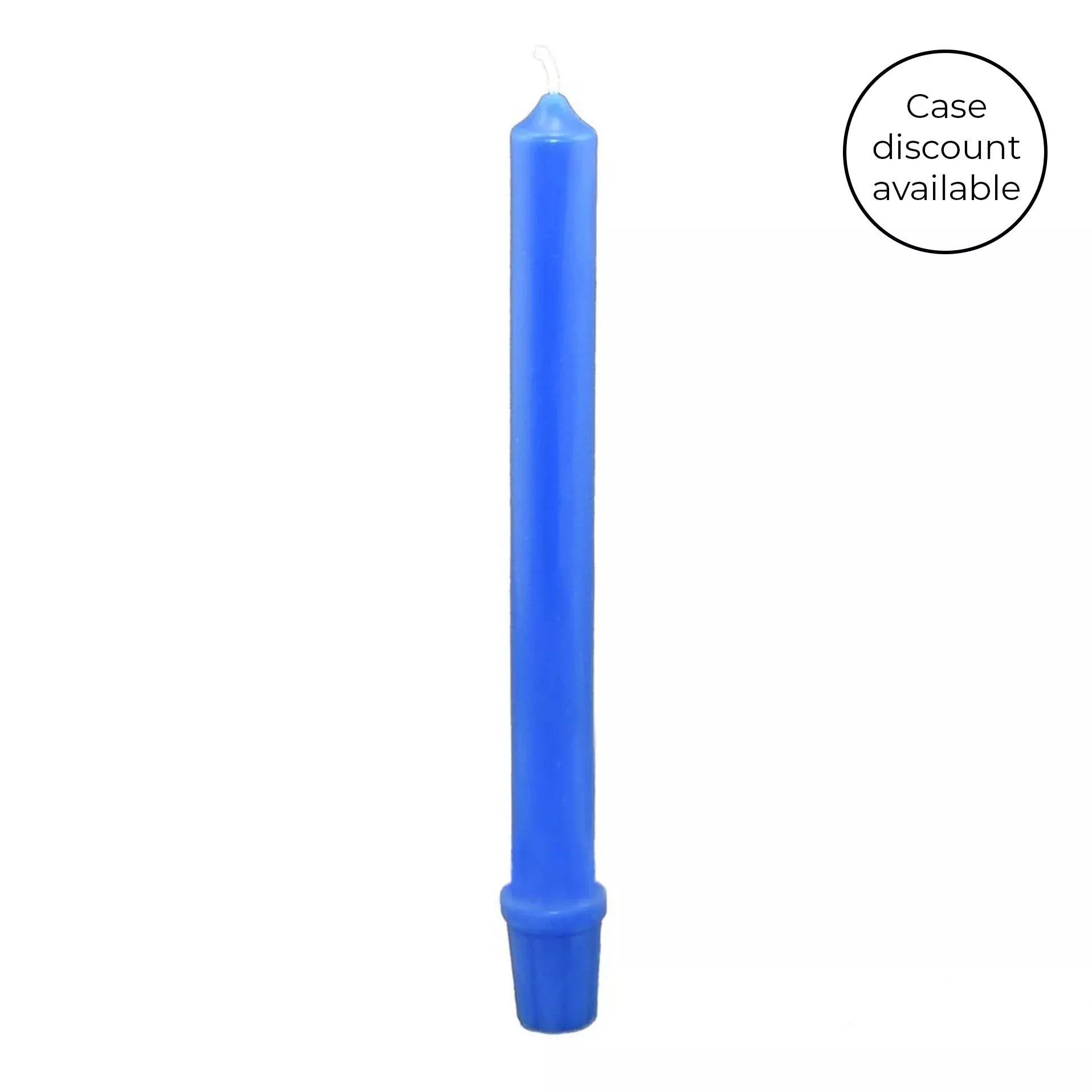 Blue Beeswax Advent Candle