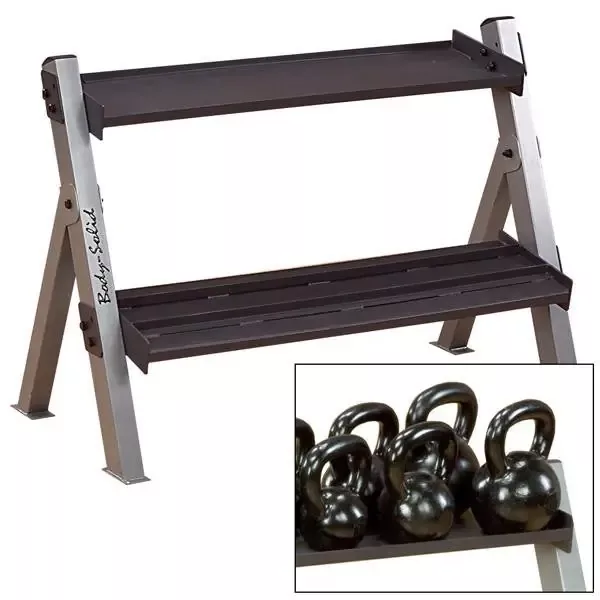 Body-Solid GDKR100 Dumbbell Kettlebell Rack