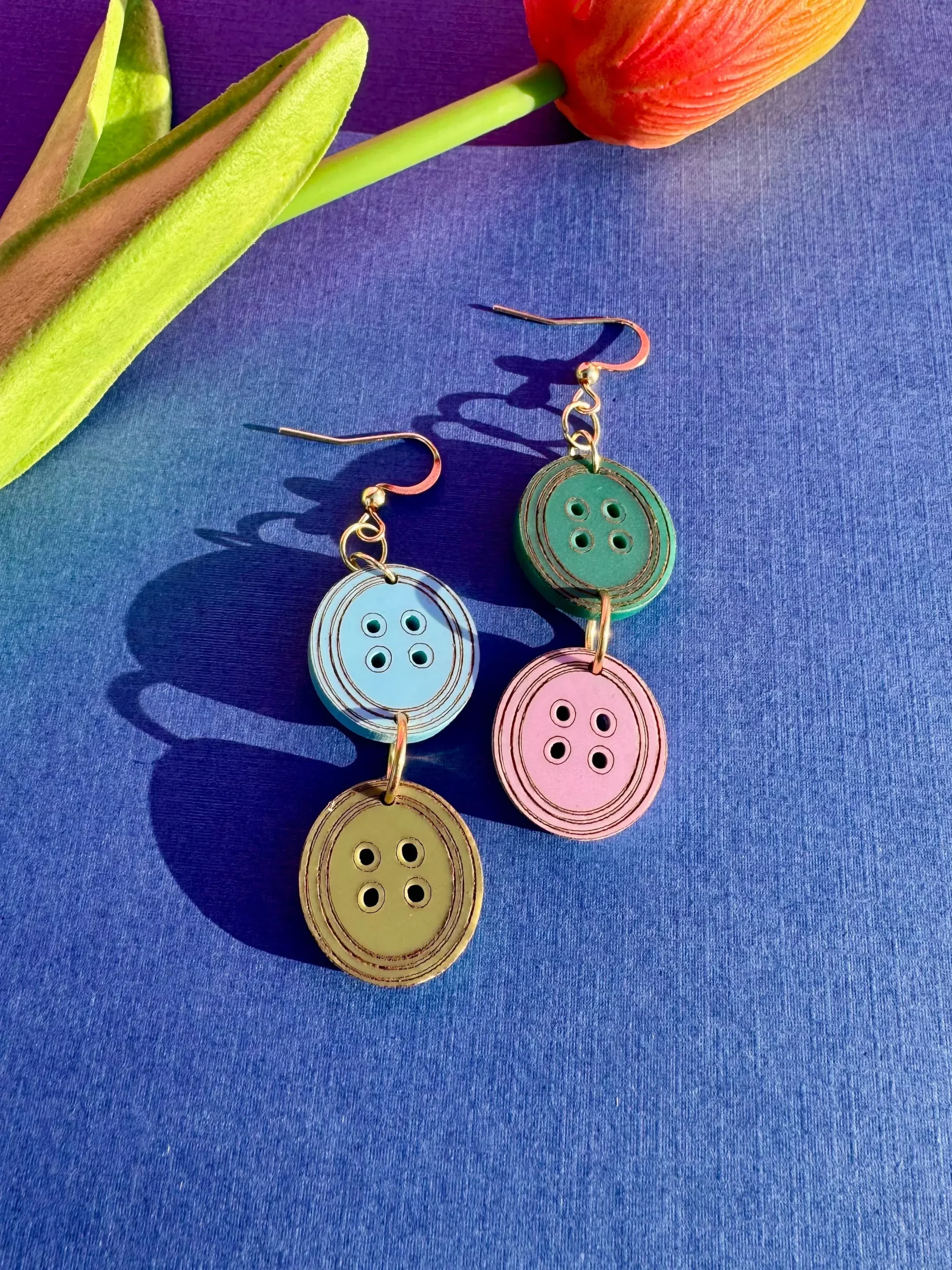Buttons Earrings