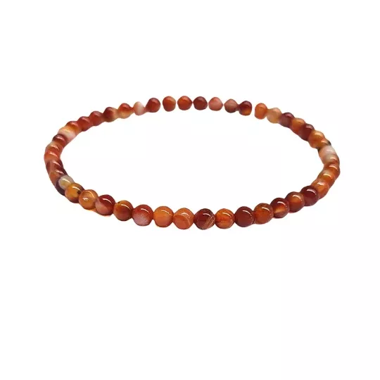 Carnelian Bracelet 4mm