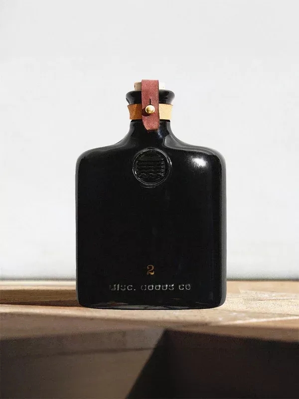 Ceramic Flask: Black