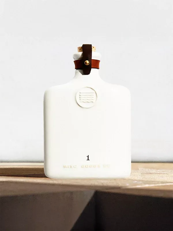 Ceramic Flask: Ivory