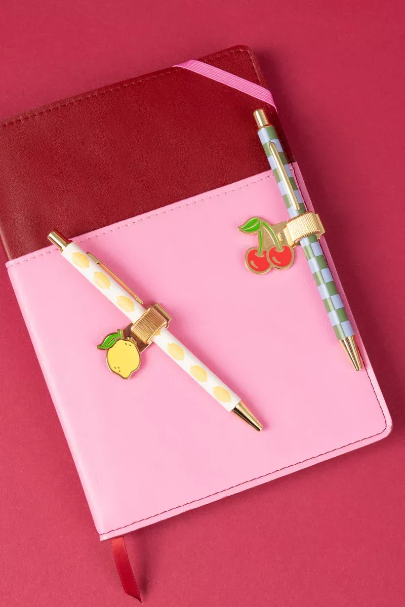 Cherry + Lemon Pen Clips