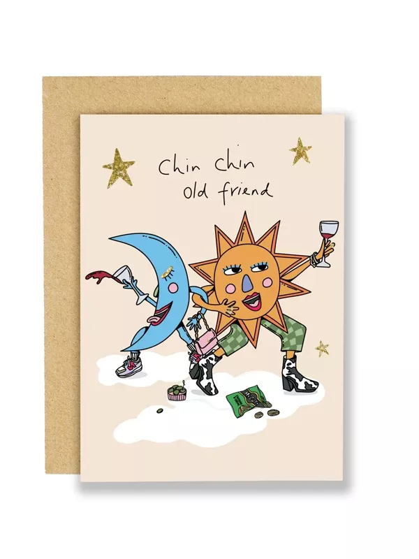 Chin Chin Birthday Card