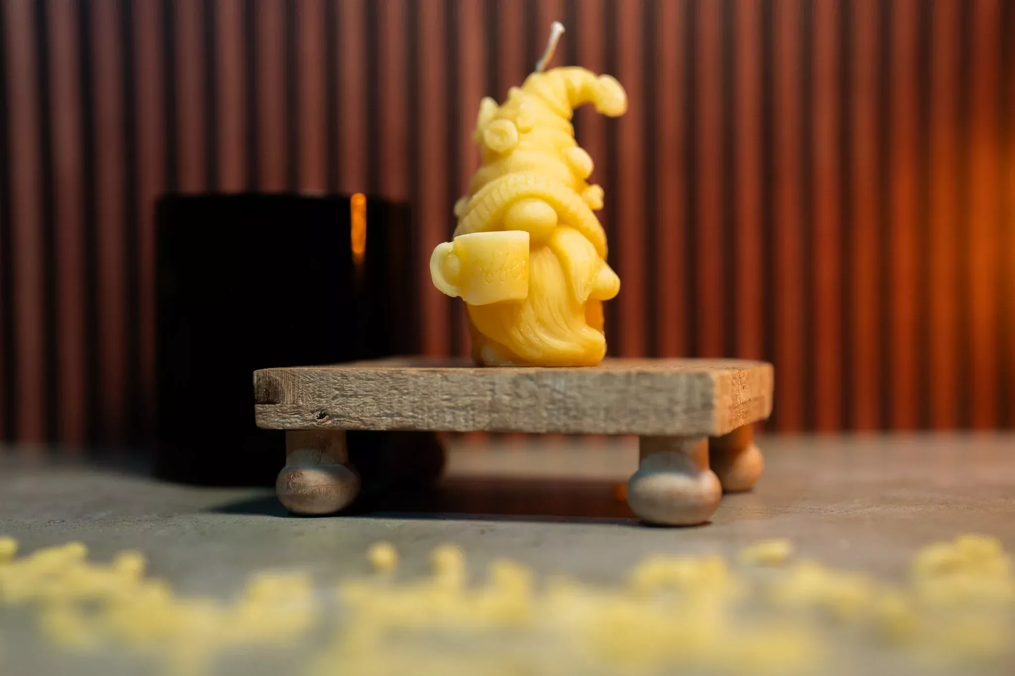 Coffee Gnome Candle Mold – Urethane Rubber Mold for Beeswax