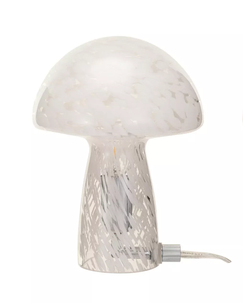 Confetti Glass Mushroom Lamp