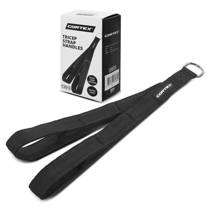 CORTEX Tricep Pulldown/Curl Strap Handles – Extra Long (56cm/74cm)