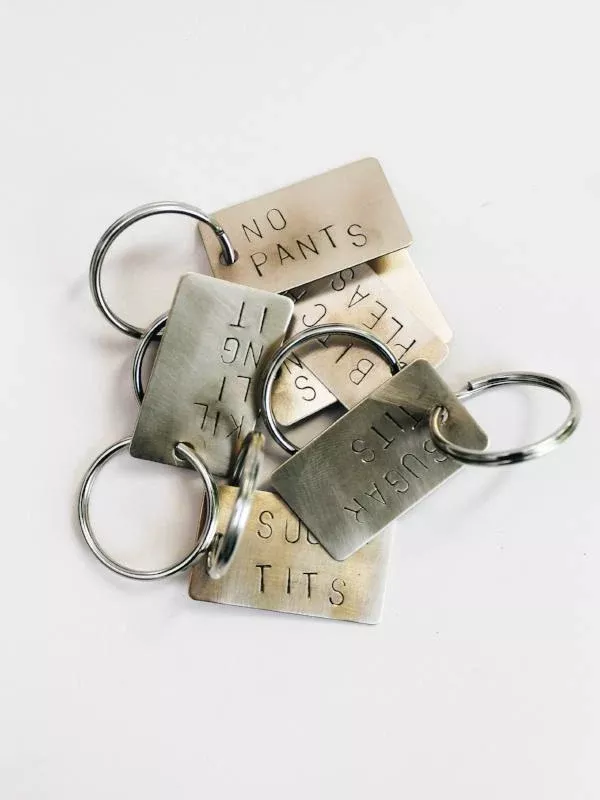 CUSTOM Grown Folks Keychain