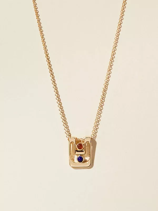 Damen Necklace: Gold Plated