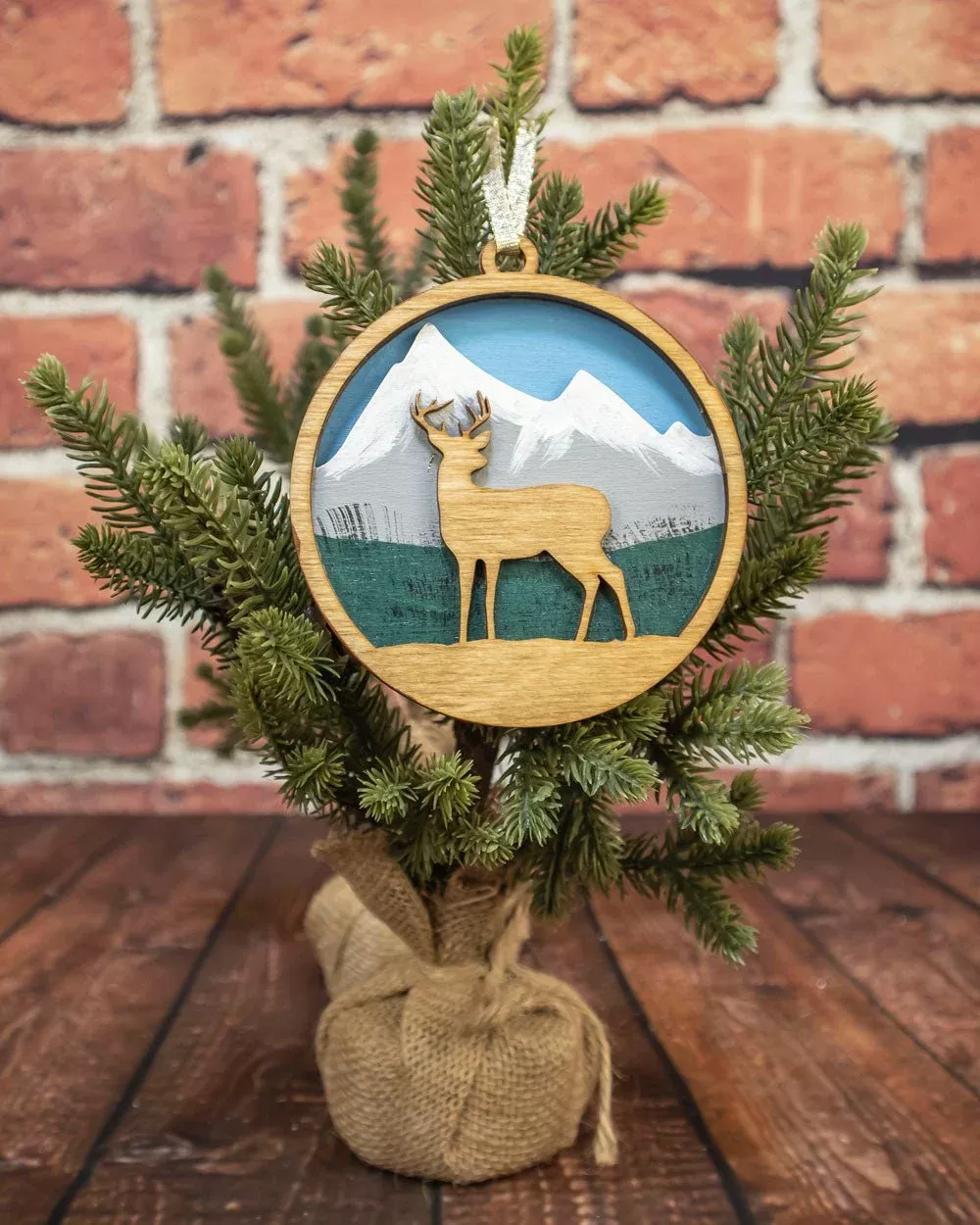 Deer Wooden Ornament