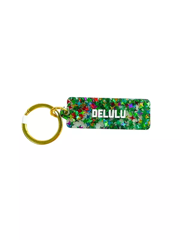 Delulu Rectangle Keychain