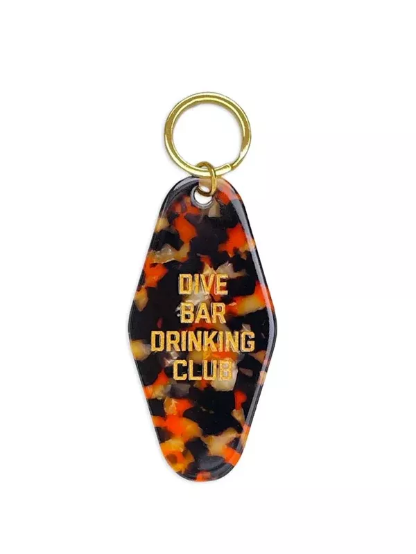 Dive Bar Drinking Club Keychain