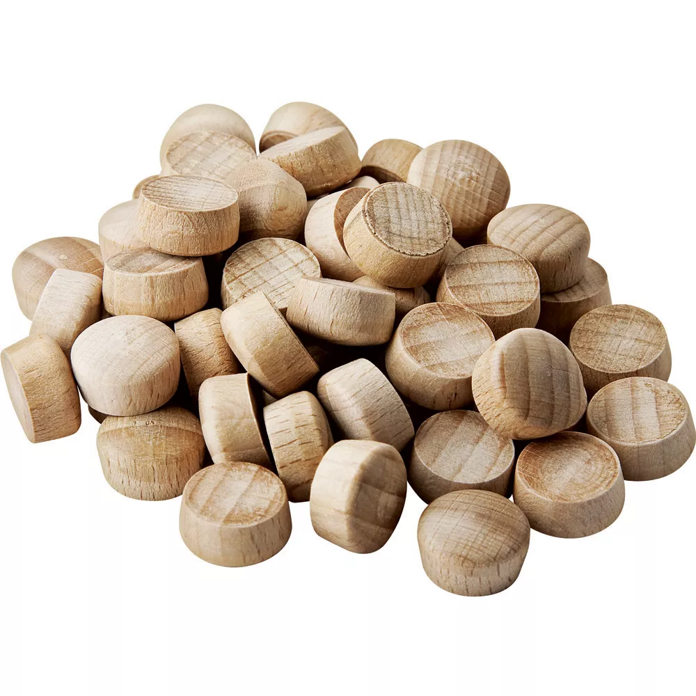 Dome-Top Wood Plugs-3/8" Diameter