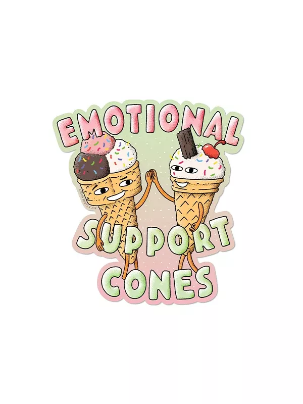 Emotional Support Cones Sticker