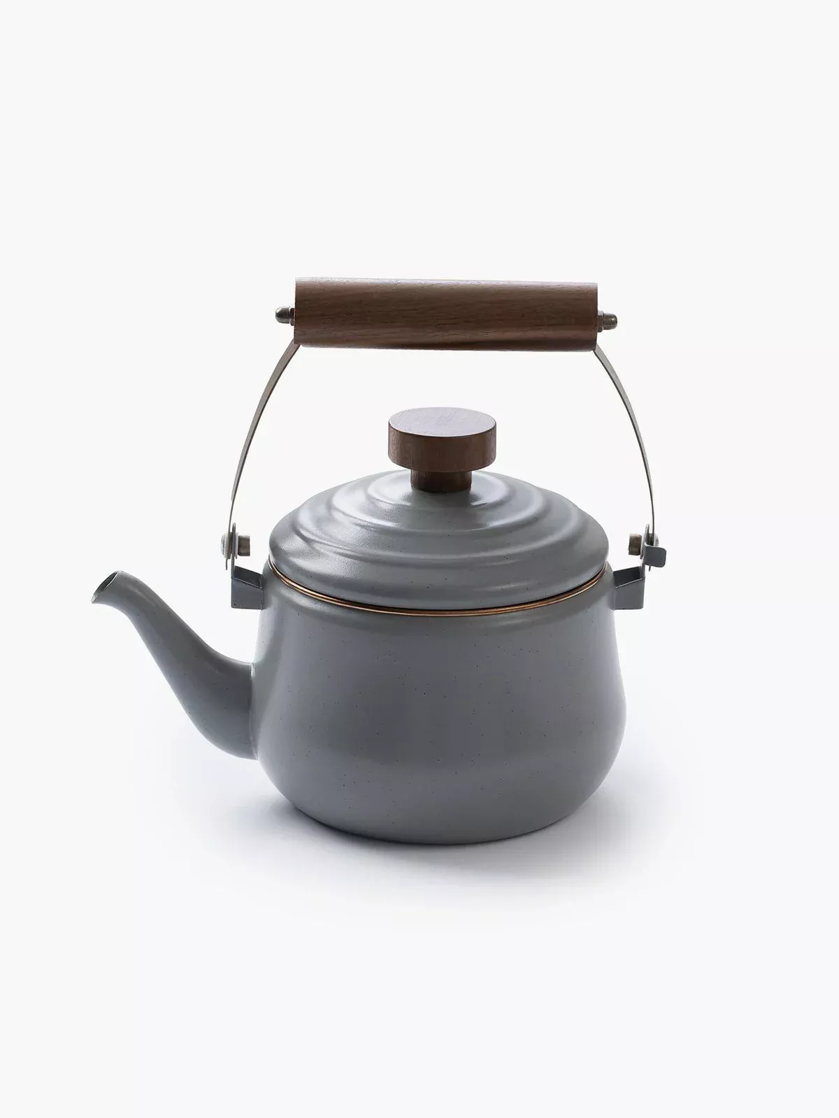 Enamel Teapot: Slate Grey