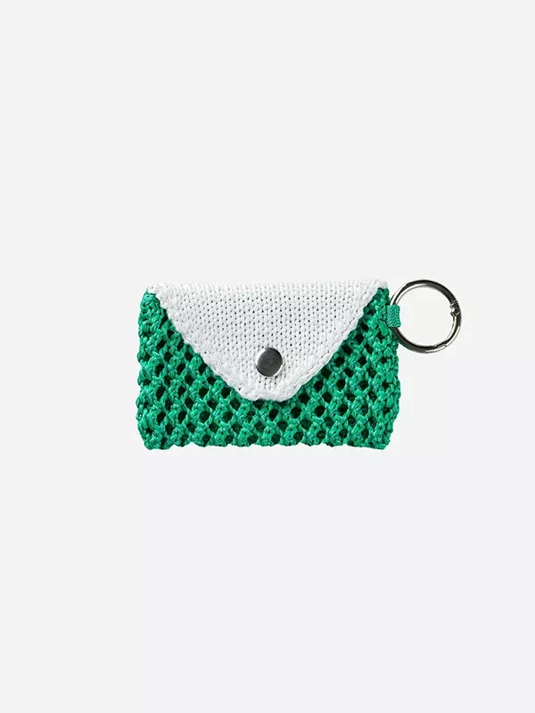Envelope Bag Charm: Kelly White