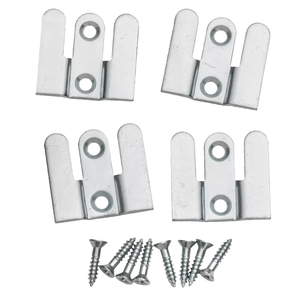 Extra-Thin Flush Mount Brackets, 1'' x 1''