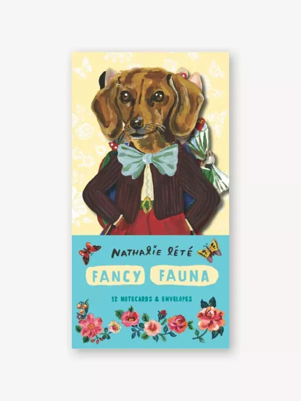 Fancy Fauna: 12 Notecards & Envelopes