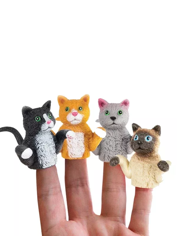 Finger Puppet: Cat (Single, Assorted)