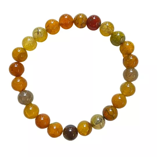 Fire Agate Bracelet 8mm