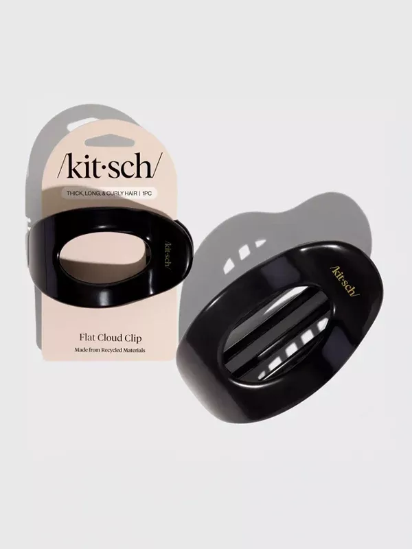 Flat Cloud Clip: Large Black