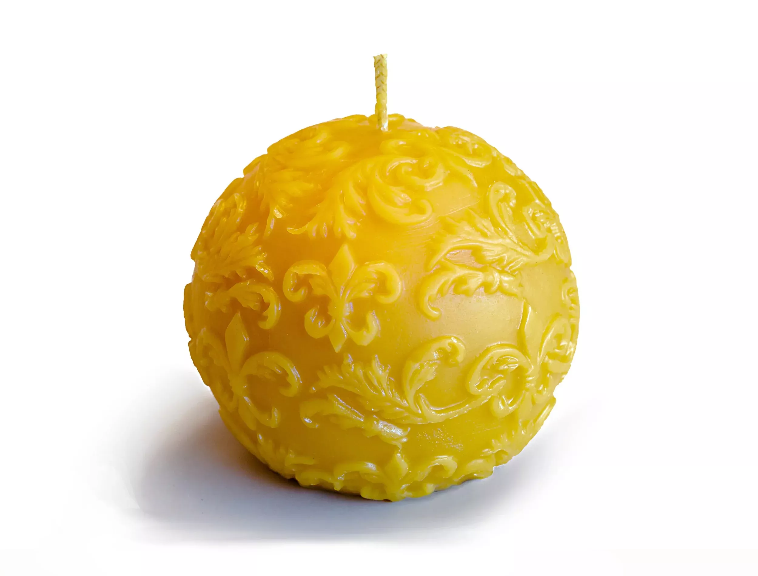 Fleur De Lis Ball Candle