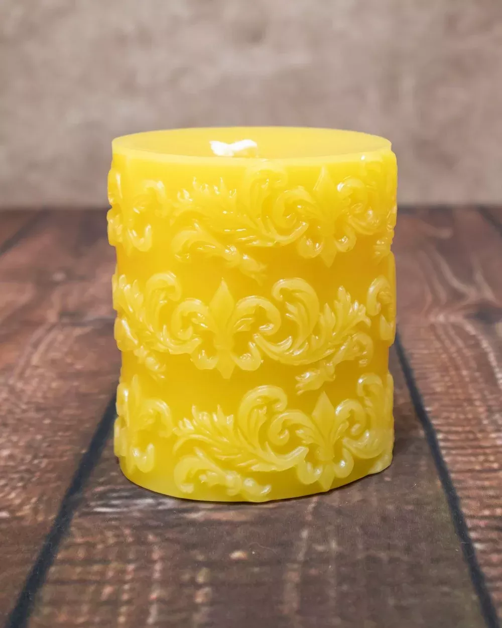 Fleur-de-lis Pillar Candle