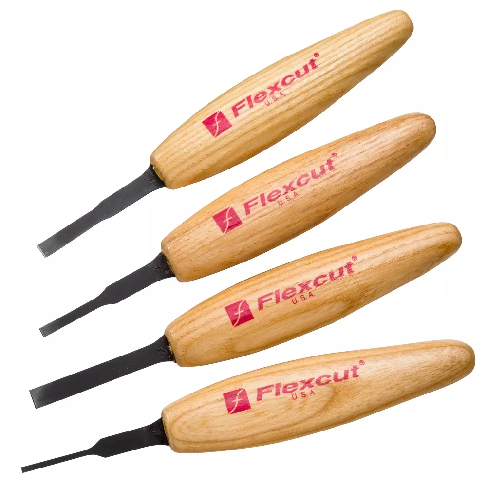 FlexCut 4-Piece Micro Chisel Carving Set